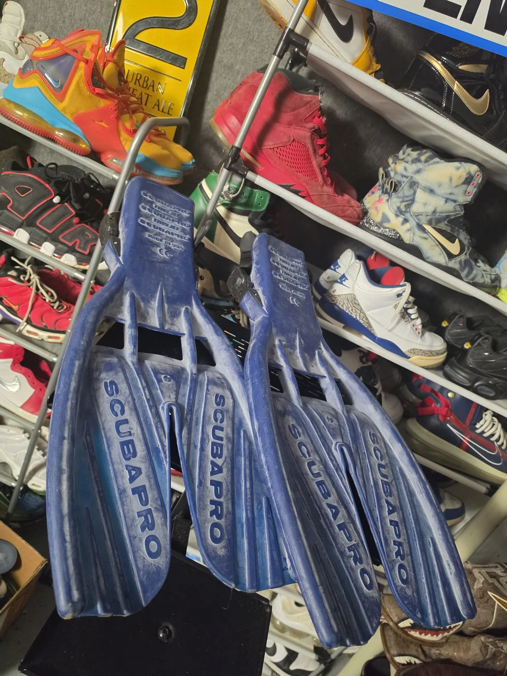 🔥 Scubapro Men's Blue Swim Water Shoes (Fin-Style)